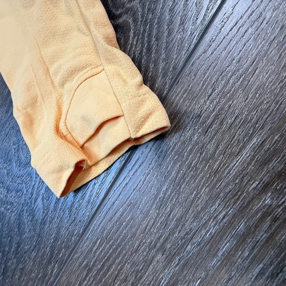 Athleta Girl Power Up Seamless Long Sleeve Top Orange L/12 Athletic Everyday - Picture 5 of 12